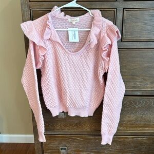 NWT listicle baby pink sweater - medium